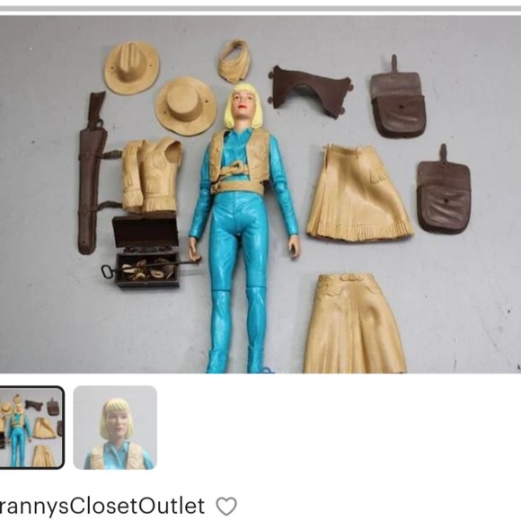Other - Vintage collectible western lady cowgirl